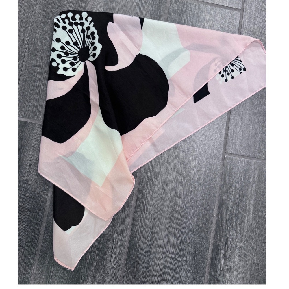 Parfois Scarf Pocket Square Purse Scarf‎ Pink Floral